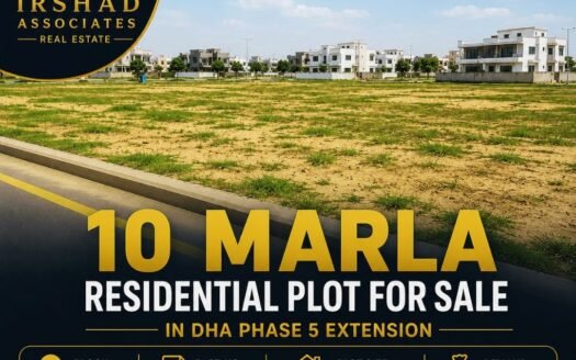 10 Marla Residential Plot For Sale in DHA Phase-5,  Block-M, Lahore